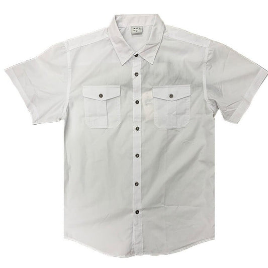 Clark Kent Standard White Button-Up Shirt – Men’s Classic Dress Shirt