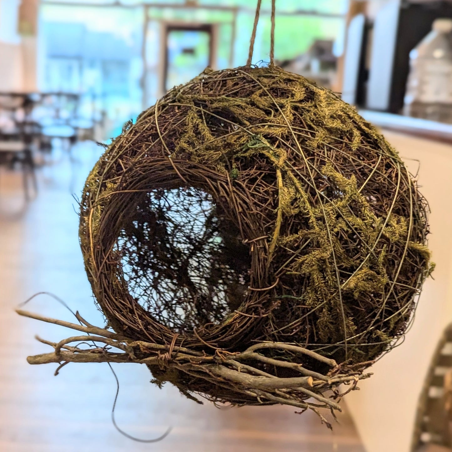 MV Oversize Hanging Twig Nest Orb