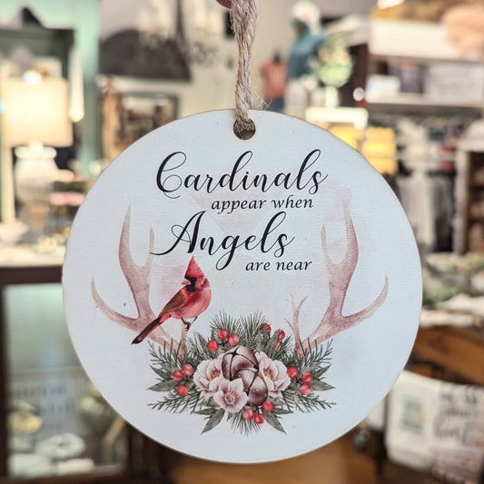 CWI Ornament Cardinals Appear When Angels are Near