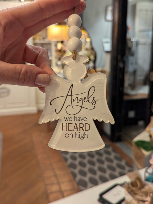 Angels We Have Heard on High Acrylic Ornament