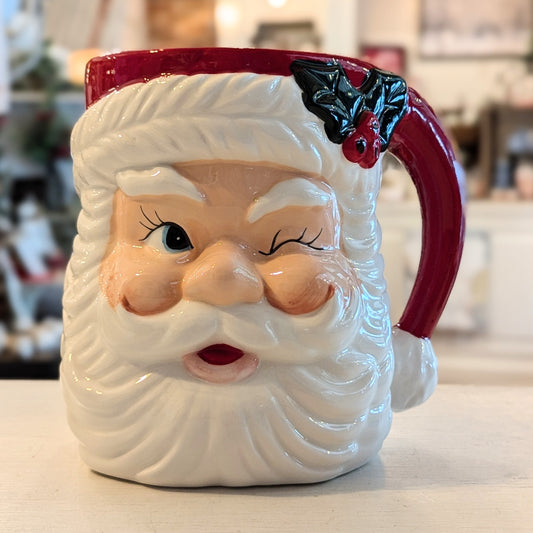 Vintage Santa Utensil Holder