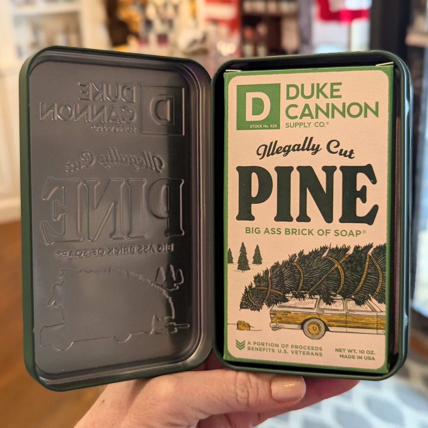 Men's Gift Tin Soap - Illegally Cut Pine