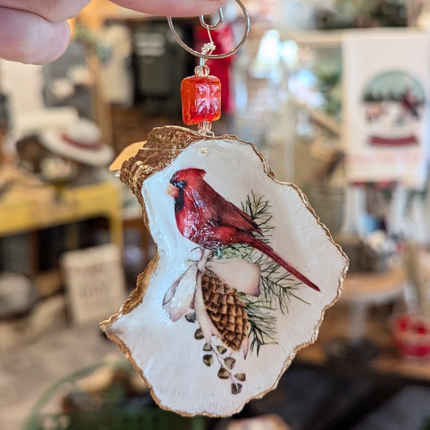 Gilt-Edged Oyster Shell Ornament (varies)