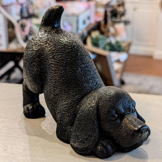 Black Puppy Figurine