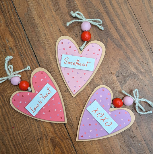 Valentine's Heart Ornament (varies)