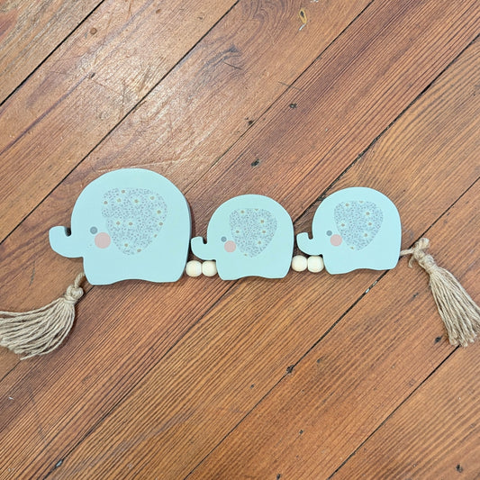 Mini Elephant Block Garland