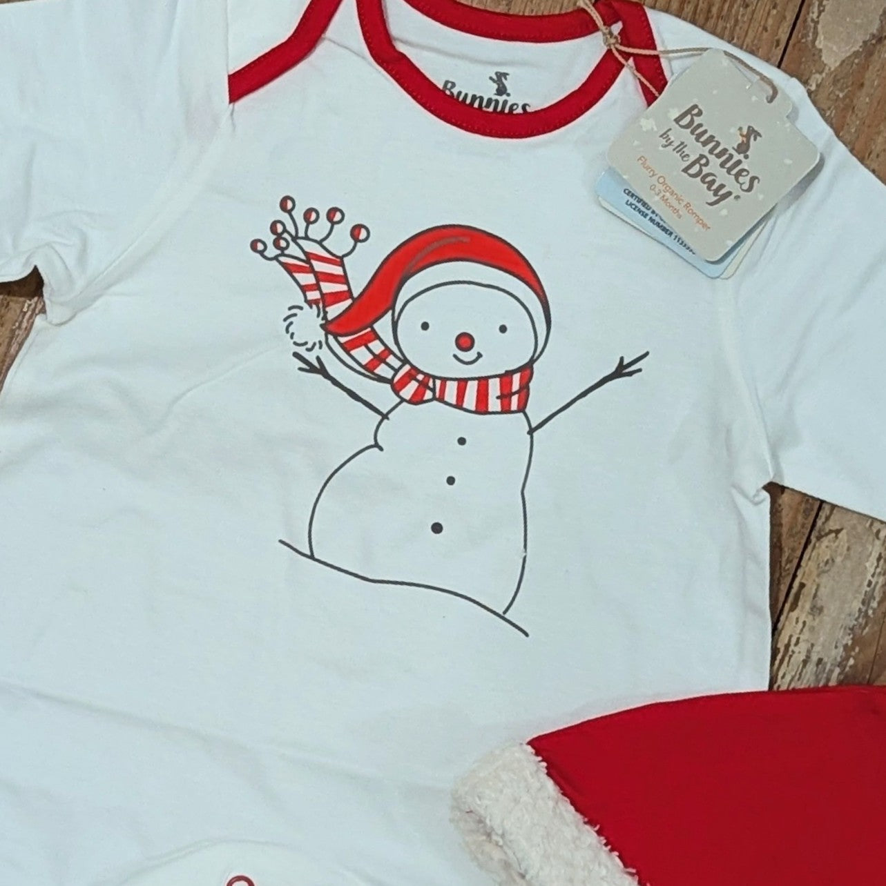 Sleeper - Snowman Romper with Hat (0-3 mos)