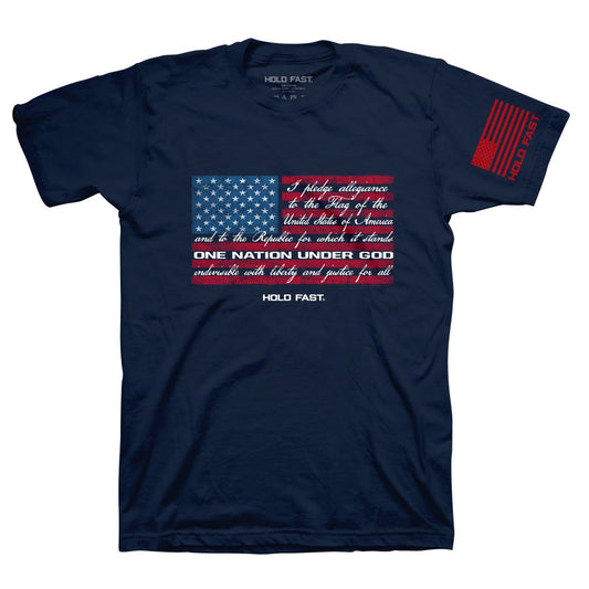 Pledge of Allegiance Patriotic Cotton Tee MEN 248