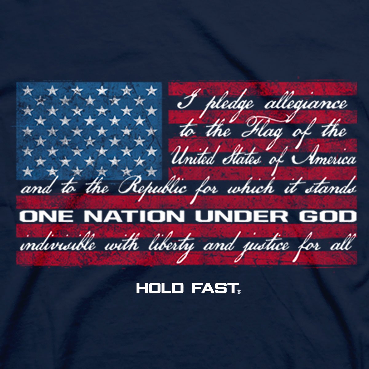 Pledge of Allegiance Patriotic Cotton Tee MEN 248