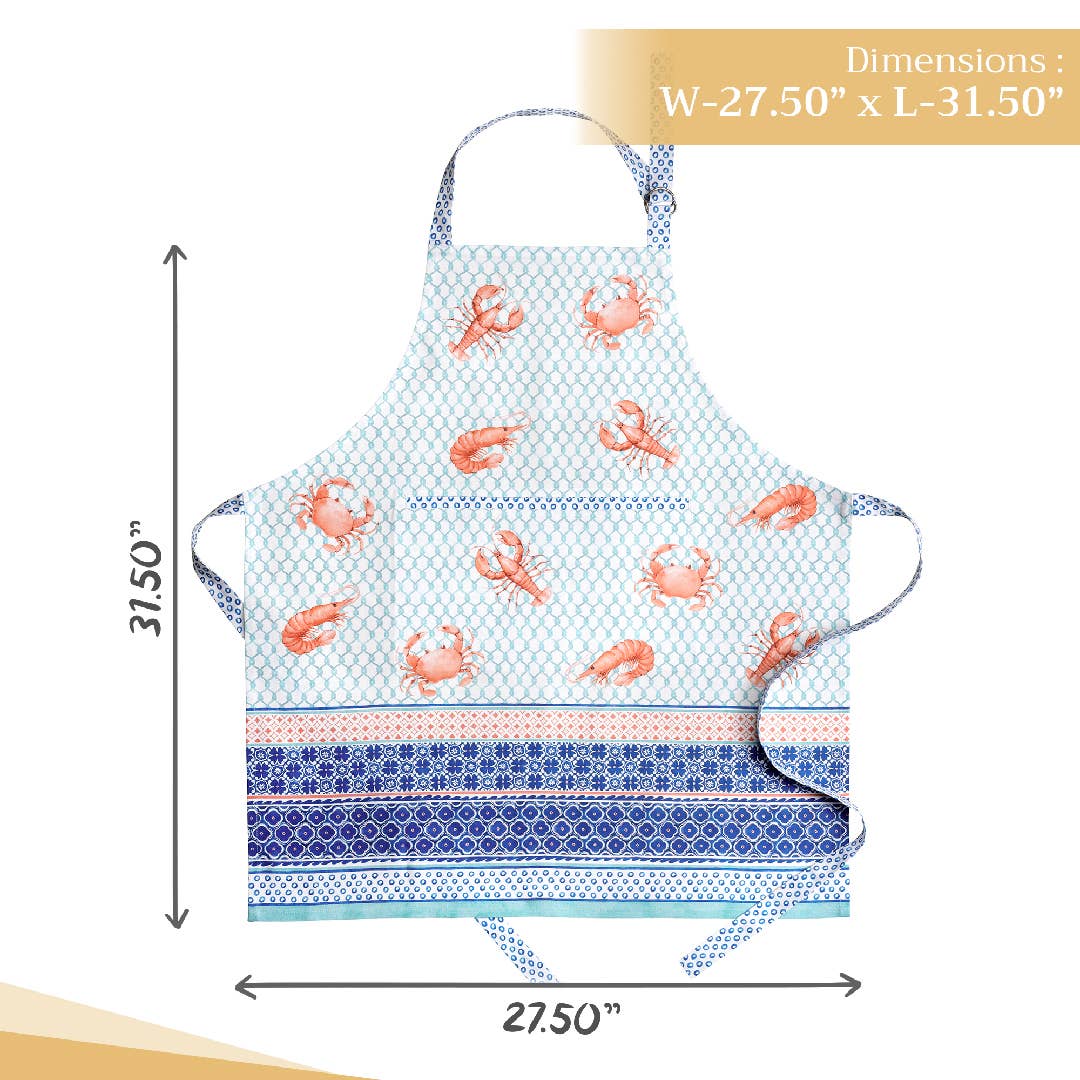 Apron 100% Cotton - Lobster Love