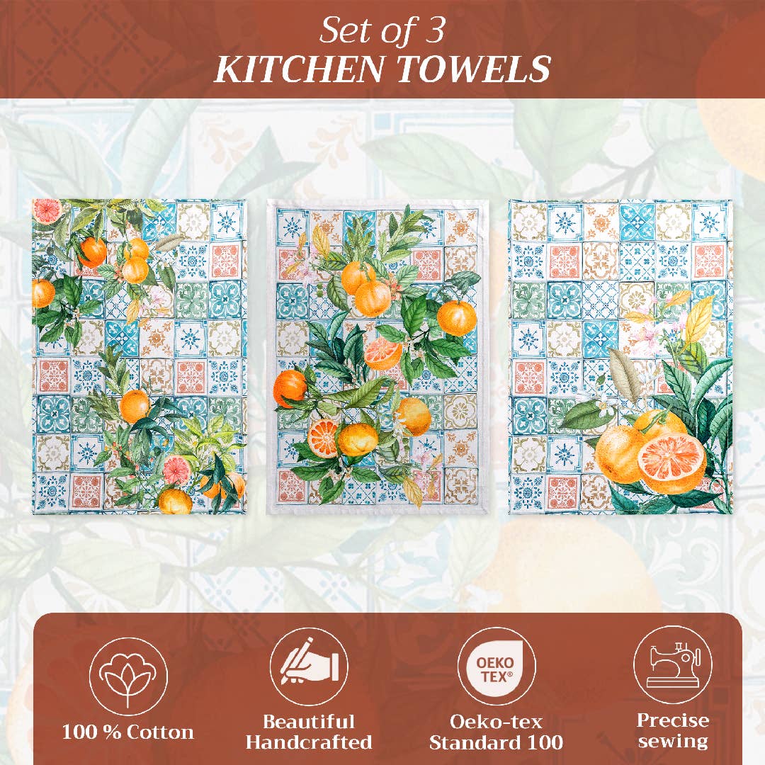 Kitchen Towels 100% Cotton - Agrume (varies)