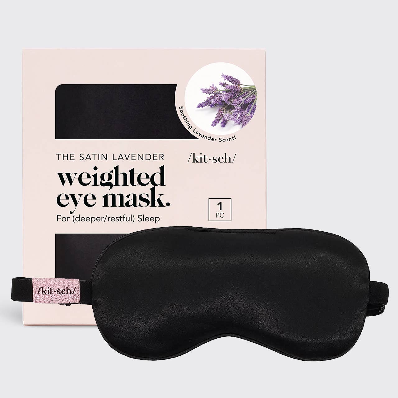 CC The Lavender Weighted Satin Eye Mask