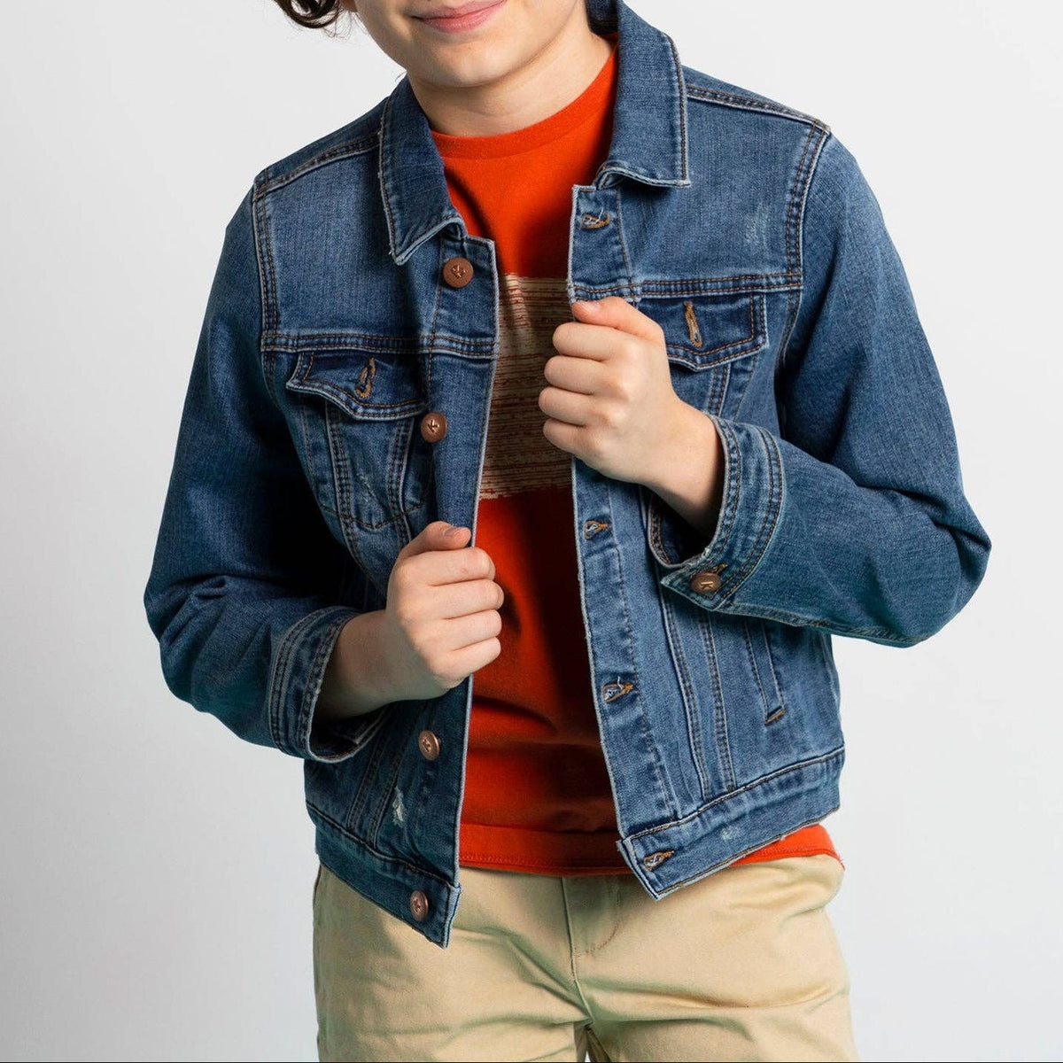 Medium Wash Denim Jacket Boys 319
