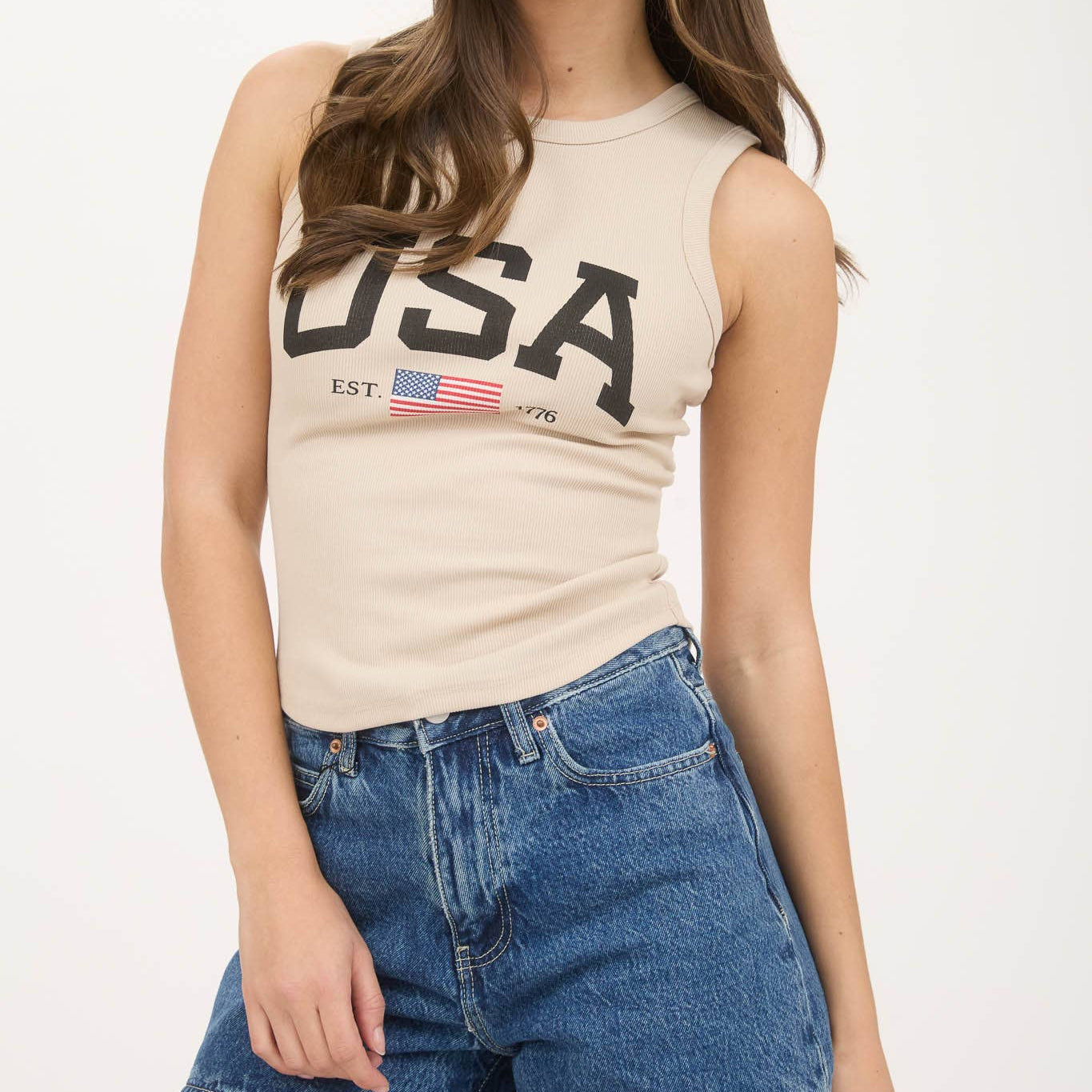 Vintage USA Knit Graphic Tank