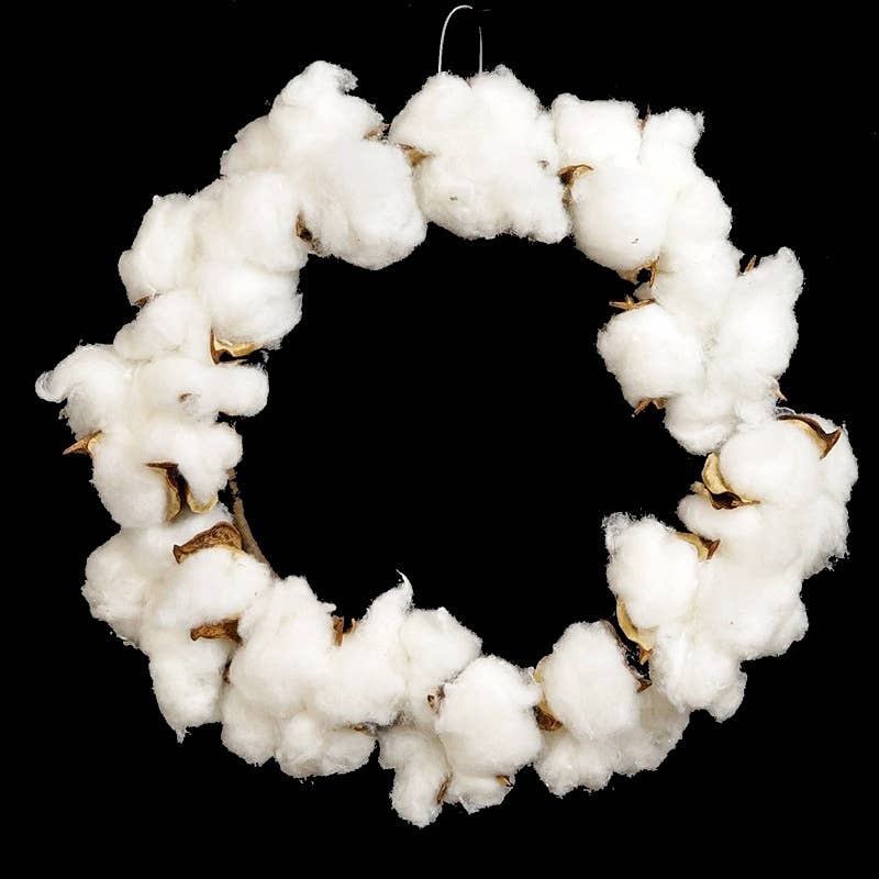 Country Cotton Ball Ring 4"
