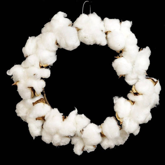 Country Cotton Ball Ring 4"