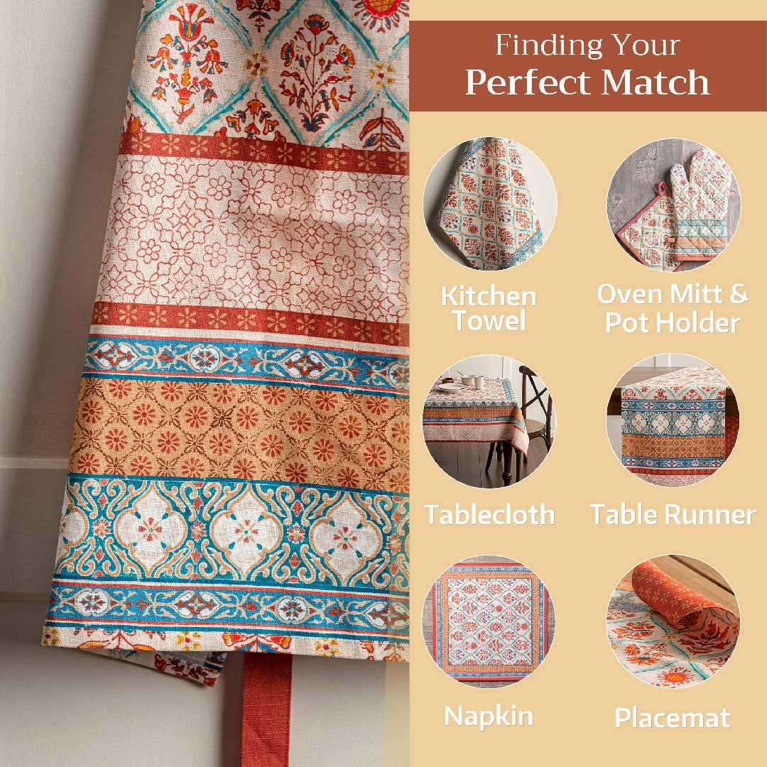 Romane Cotton Apron - Gifts for Thanksgiving / Fall