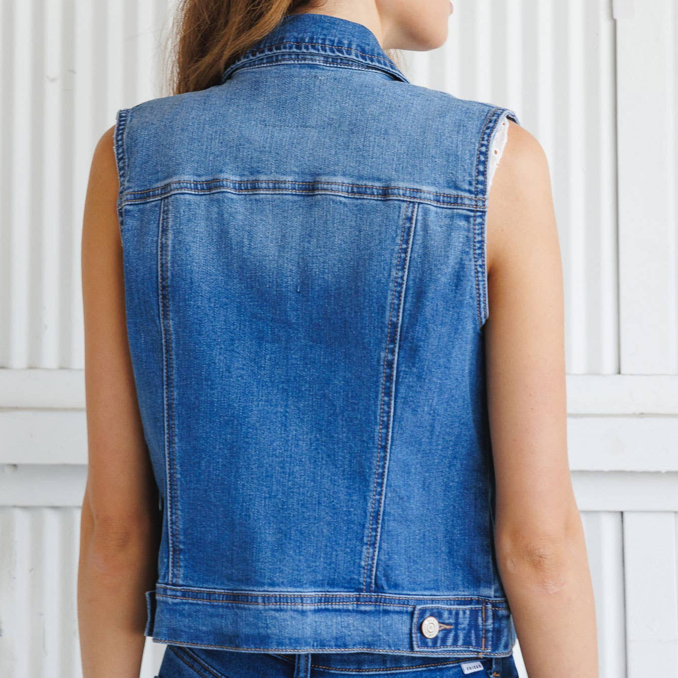 Regular Fit Classic Denim Vest