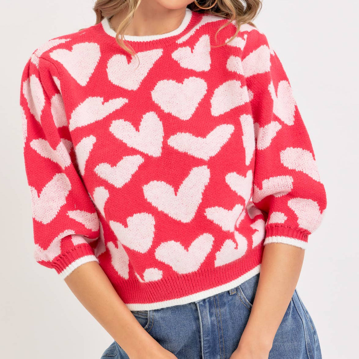 Valentine Inspired Heart Sweater