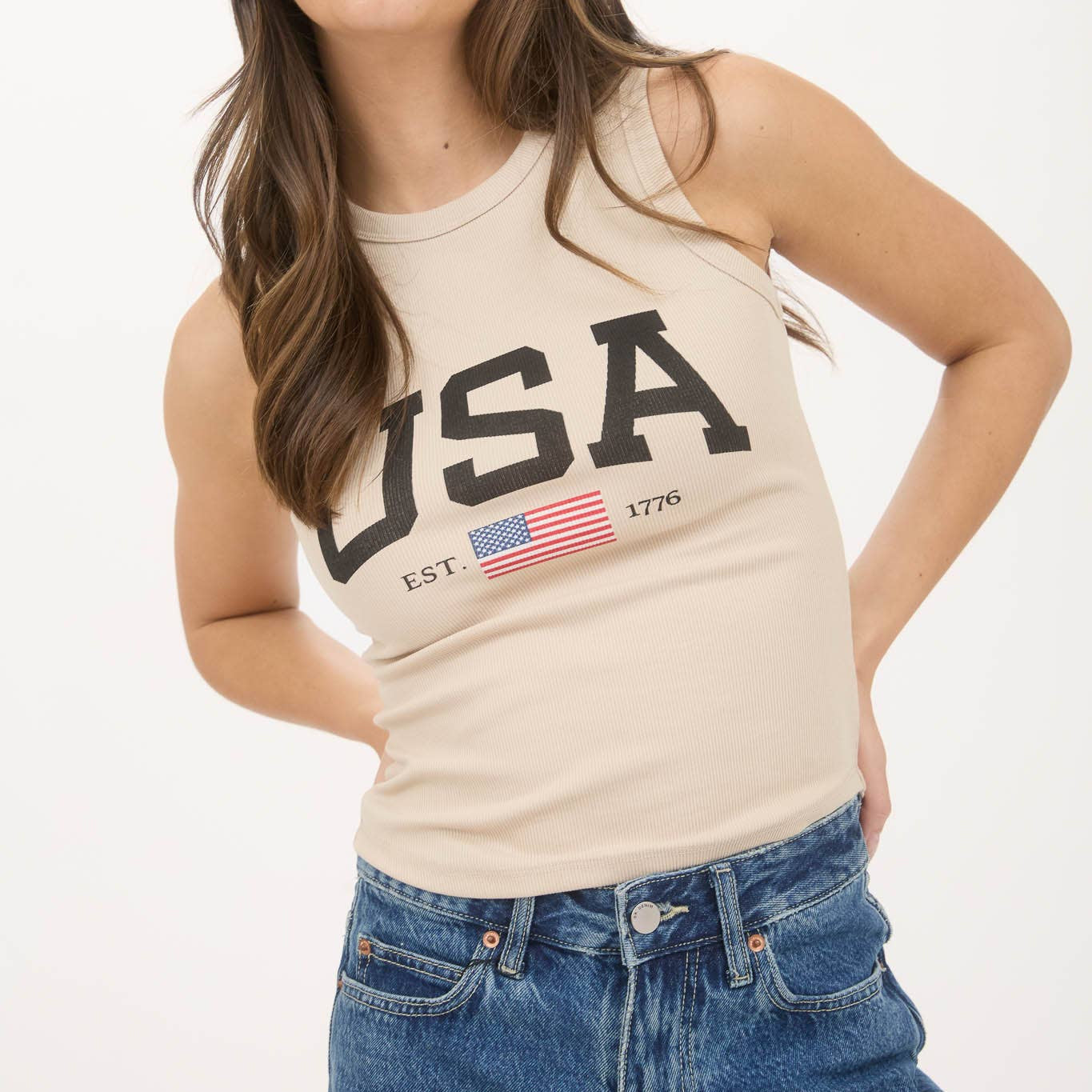 Vintage USA Knit Graphic Tank