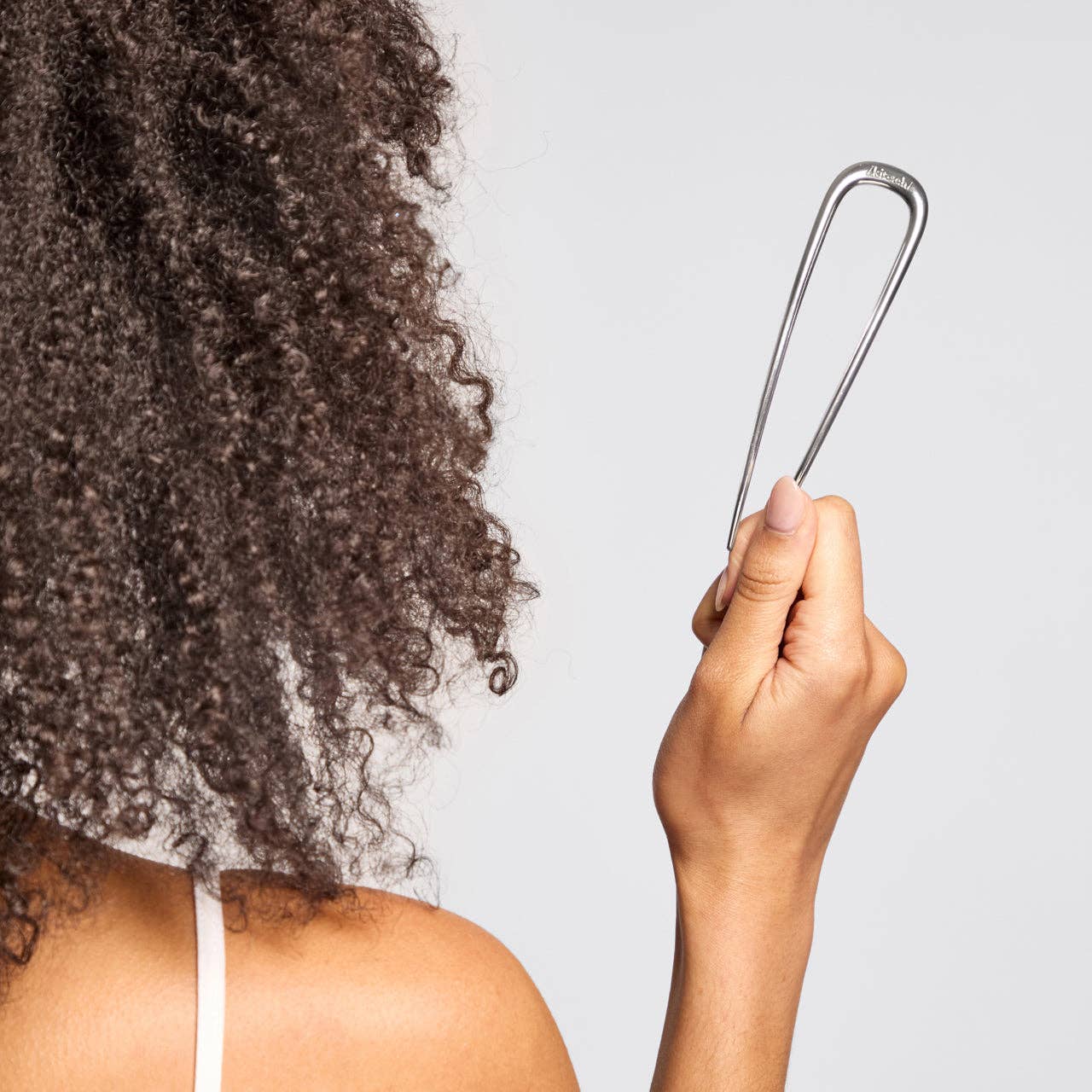 CC Metal French Hair Pin - Silver