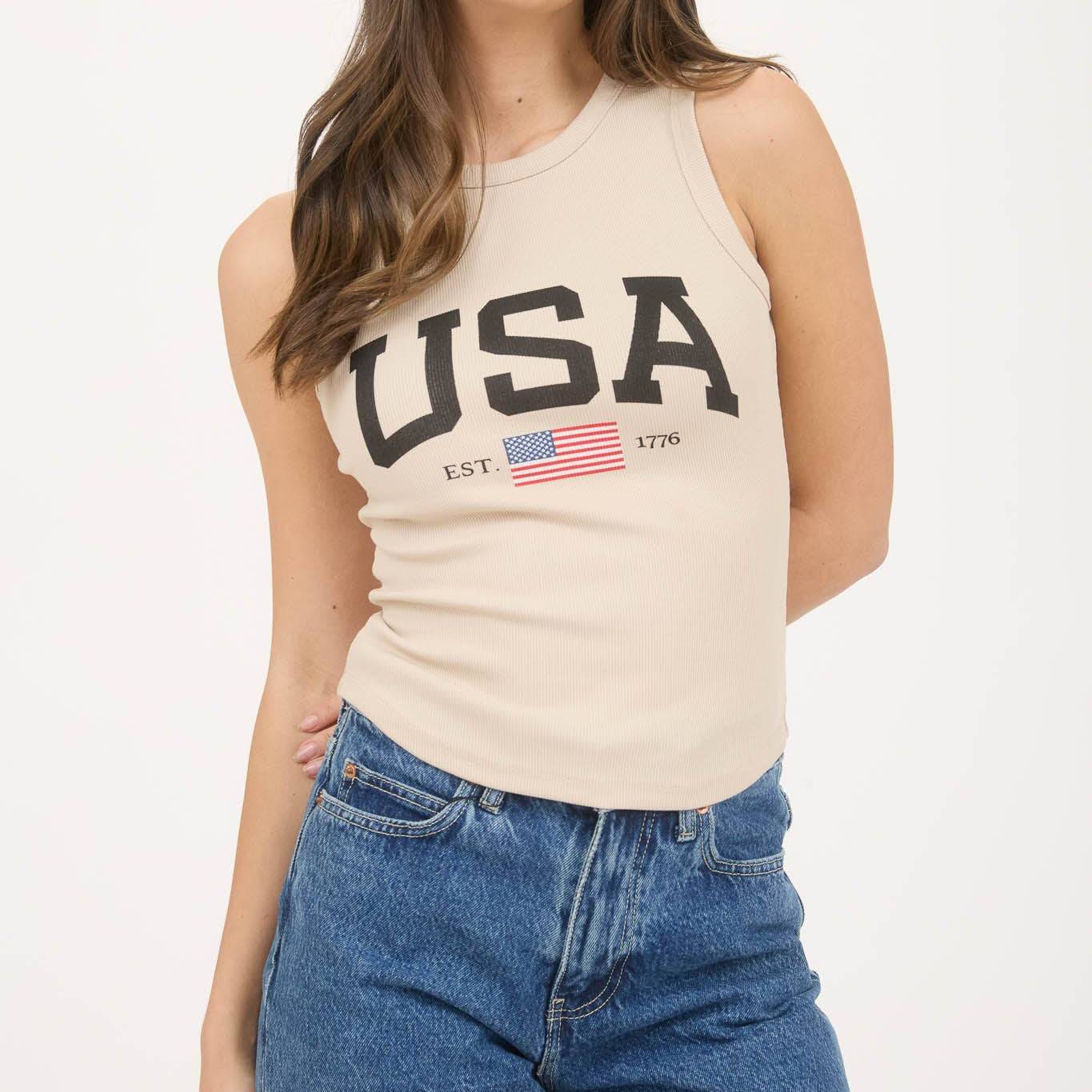 Vintage USA Knit Graphic Tank