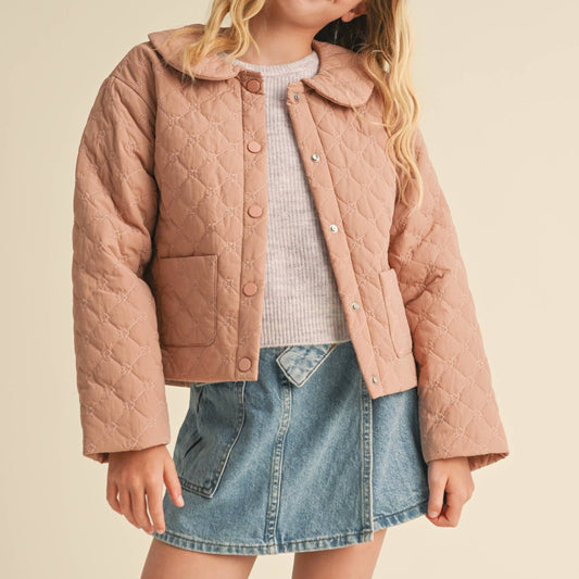 Girls Drop Shoulder Quilted Jacket 7-14 441