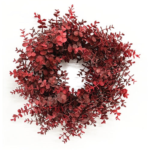 Burgundy Eucalyptus Wreath 18"