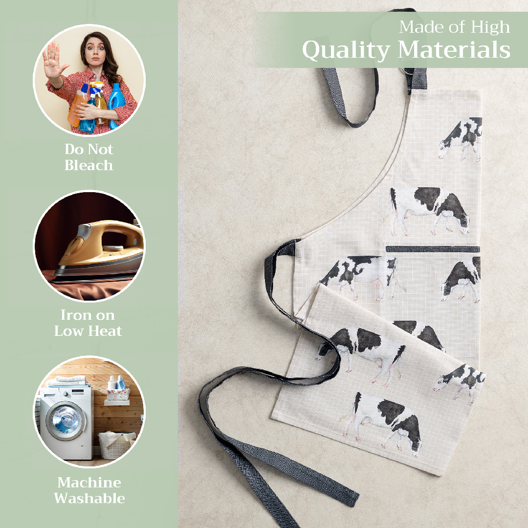 Apron 100% Cotton - We Love Cows