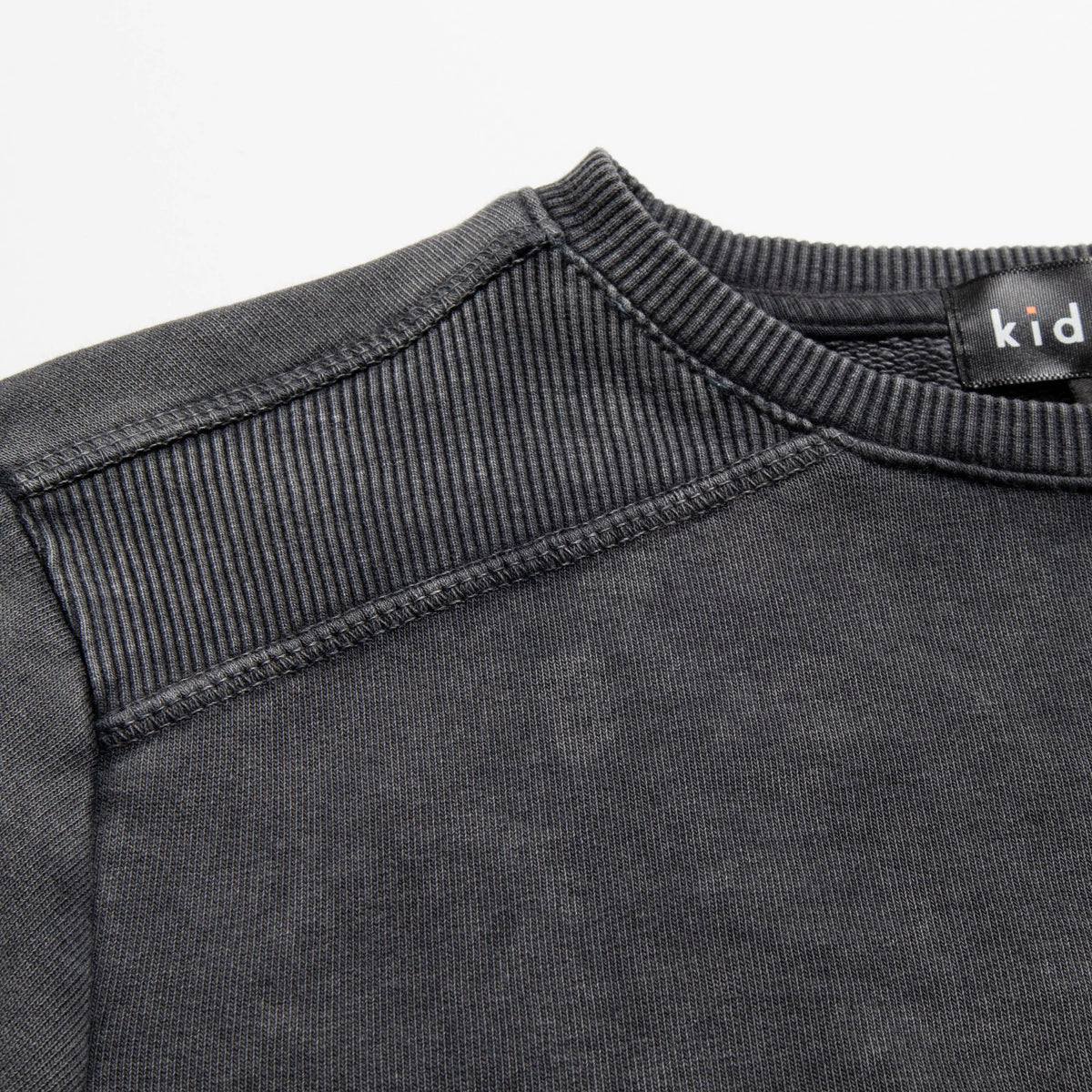 Black Garment Dyed Crew Sweatshirt Boys 314