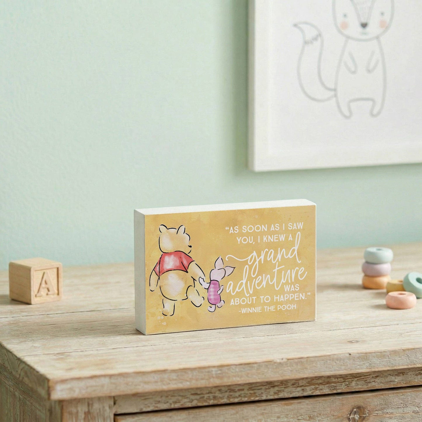 Pooh Piglet Grand Adventure Sign