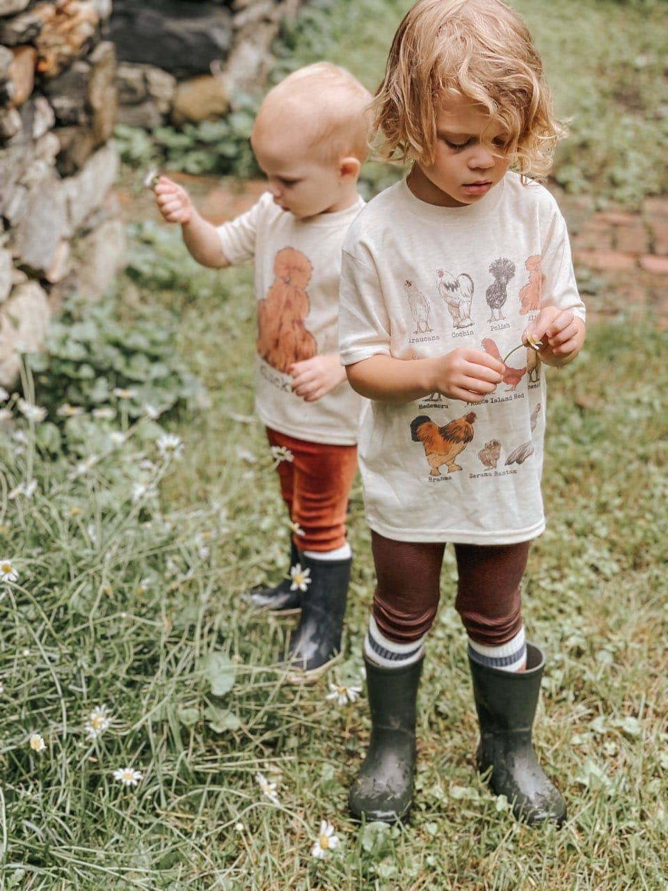 Chicken Breeds Country Kids Farm Tee