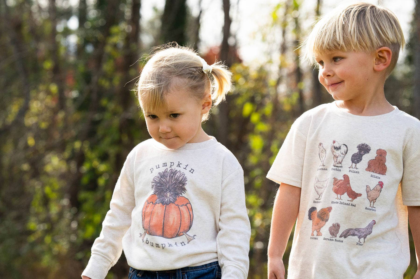 Chicken Breeds Country Kids Farm Tee