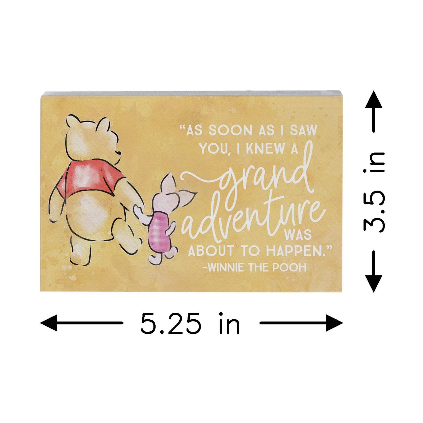 Pooh Piglet Grand Adventure Sign