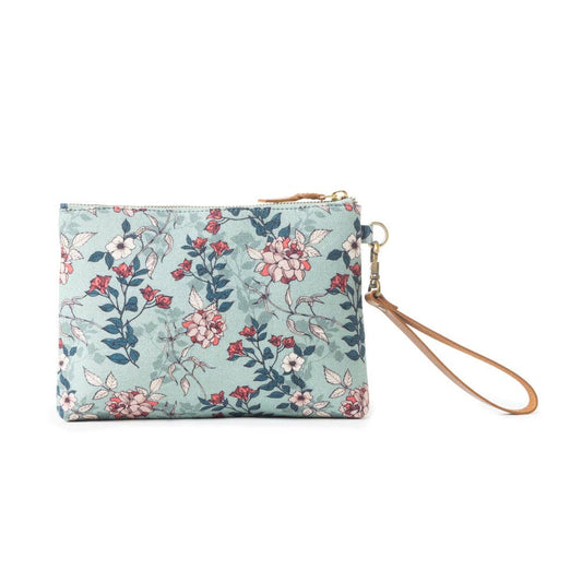 CC Peace & Serenity Blossoms Clutch Bag In Light Blue 11893