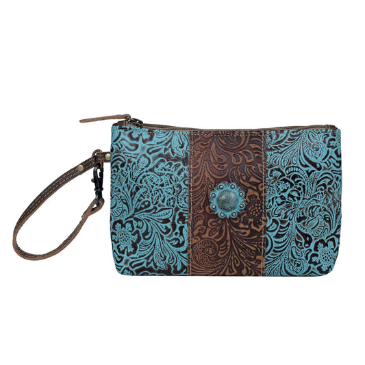 CC Aqua Wristlet Leather & Hairon Bag 3399