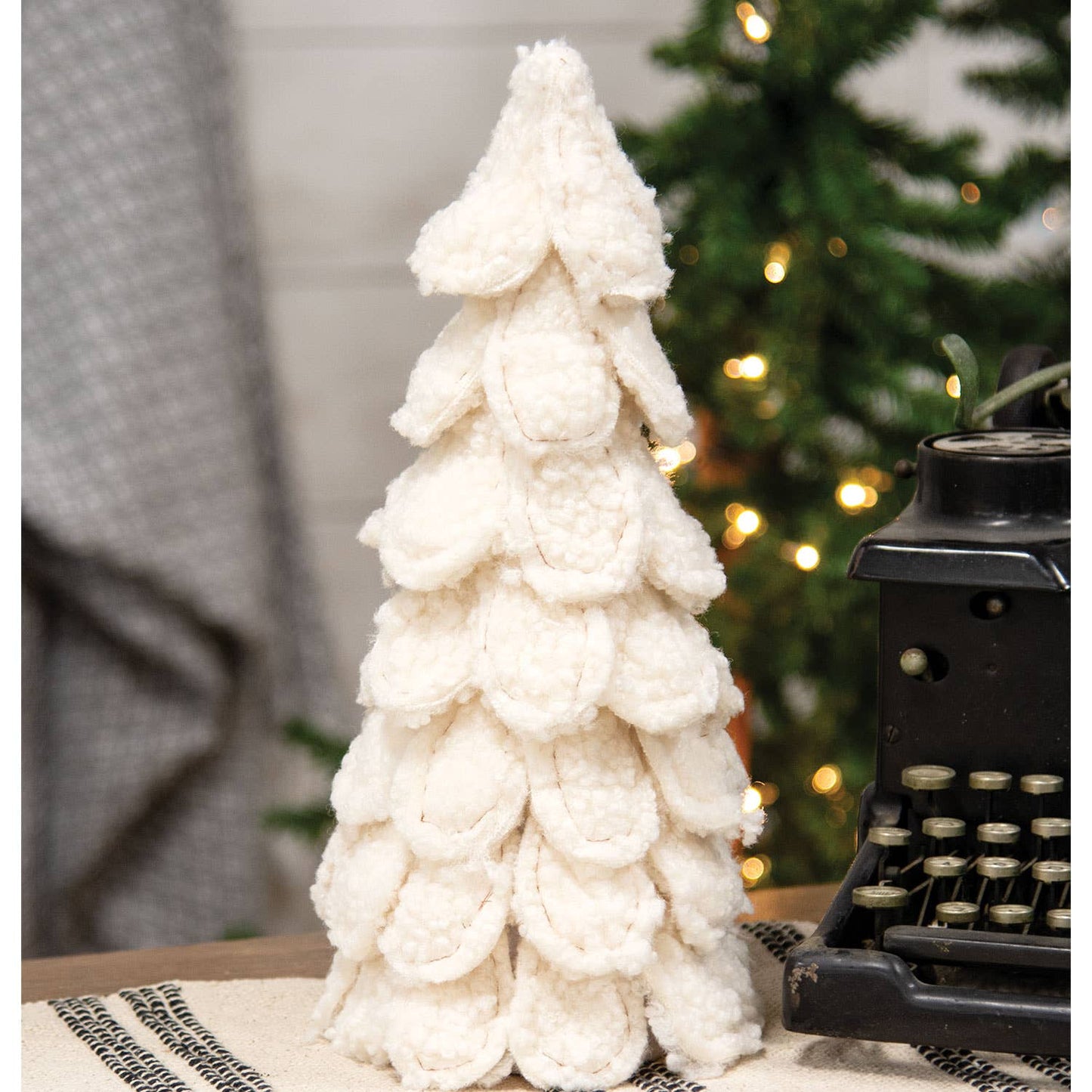 Large White Sherpa Christmas Tree