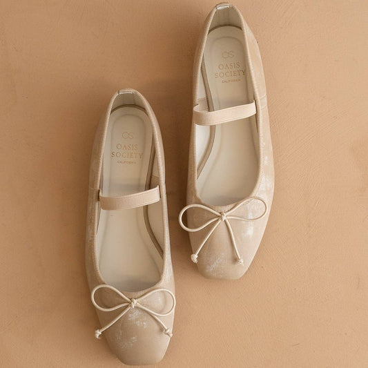 The Studio Ballet Flat - Beige Pointe Ballet Shoe