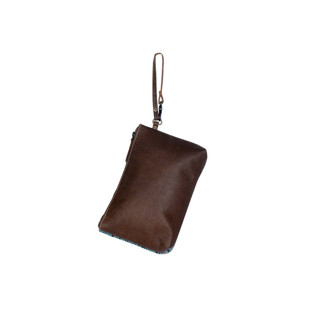 CC Aqua Wristlet Leather & Hairon Bag 3399