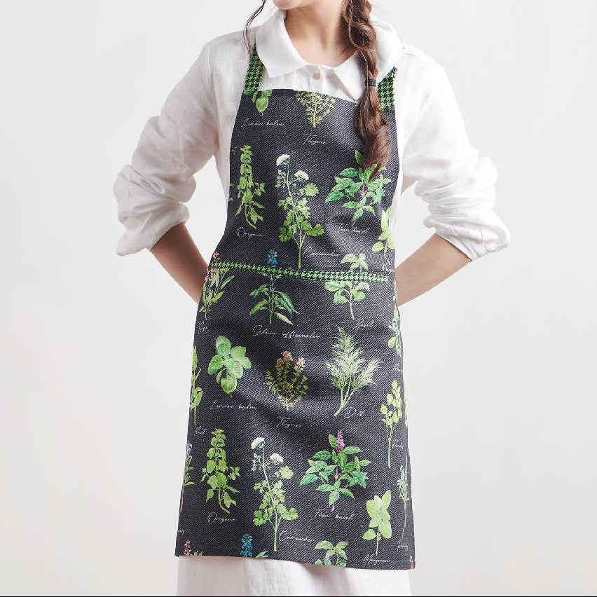 Fresh Herbs Cotton Apron