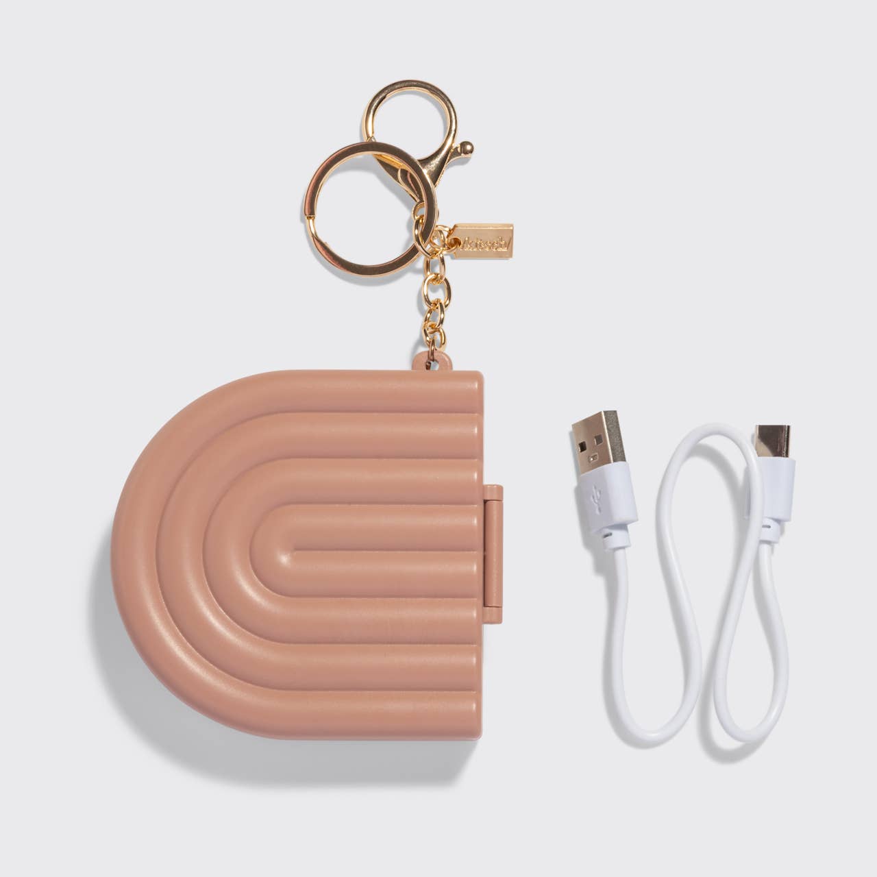 CC Terracotta Compact Mirror Keychain