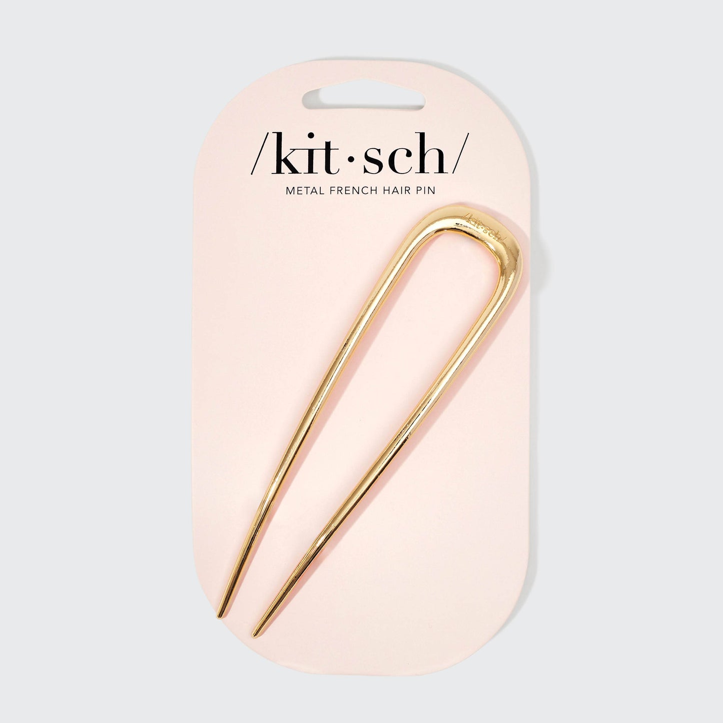 CC Metal French Hair Pin - Gold