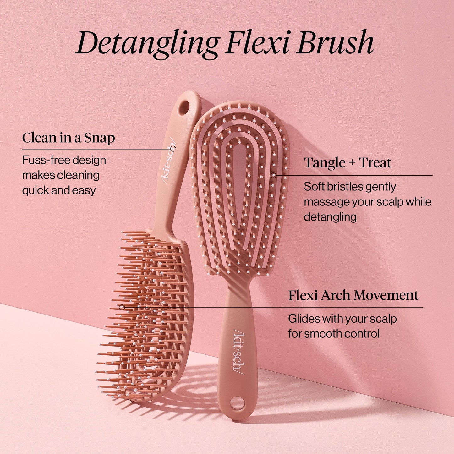 CC Detangling Flexi Brush - Terracotta
