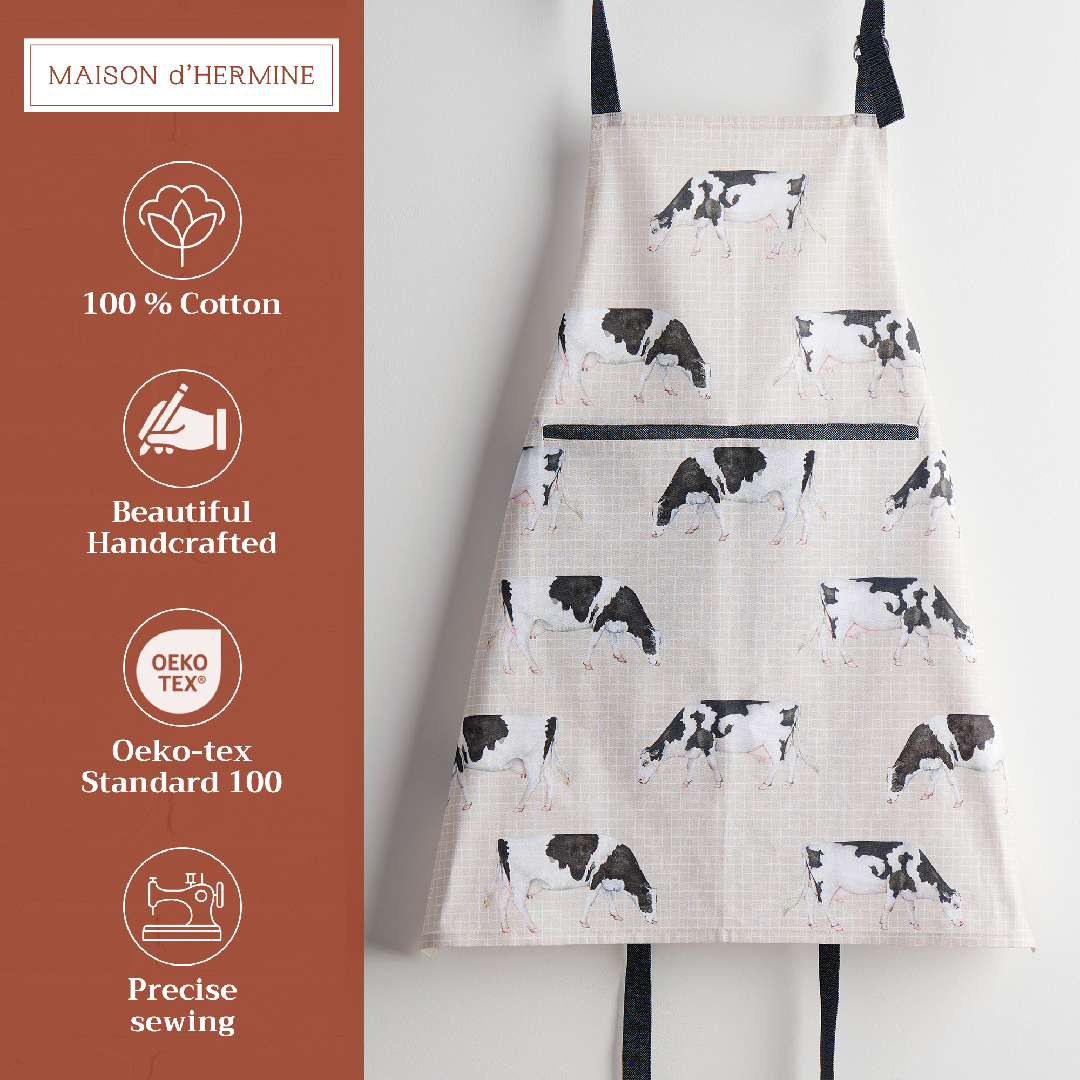 Apron 100% Cotton - We Love Cows