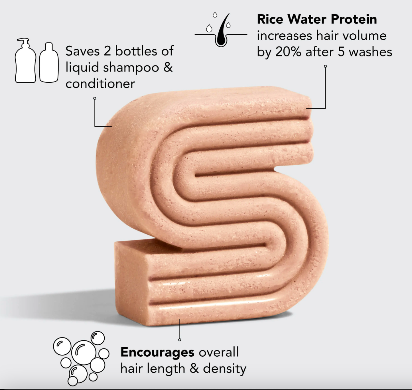 CC Rice Water Shampoo Bar for Hair Growth
