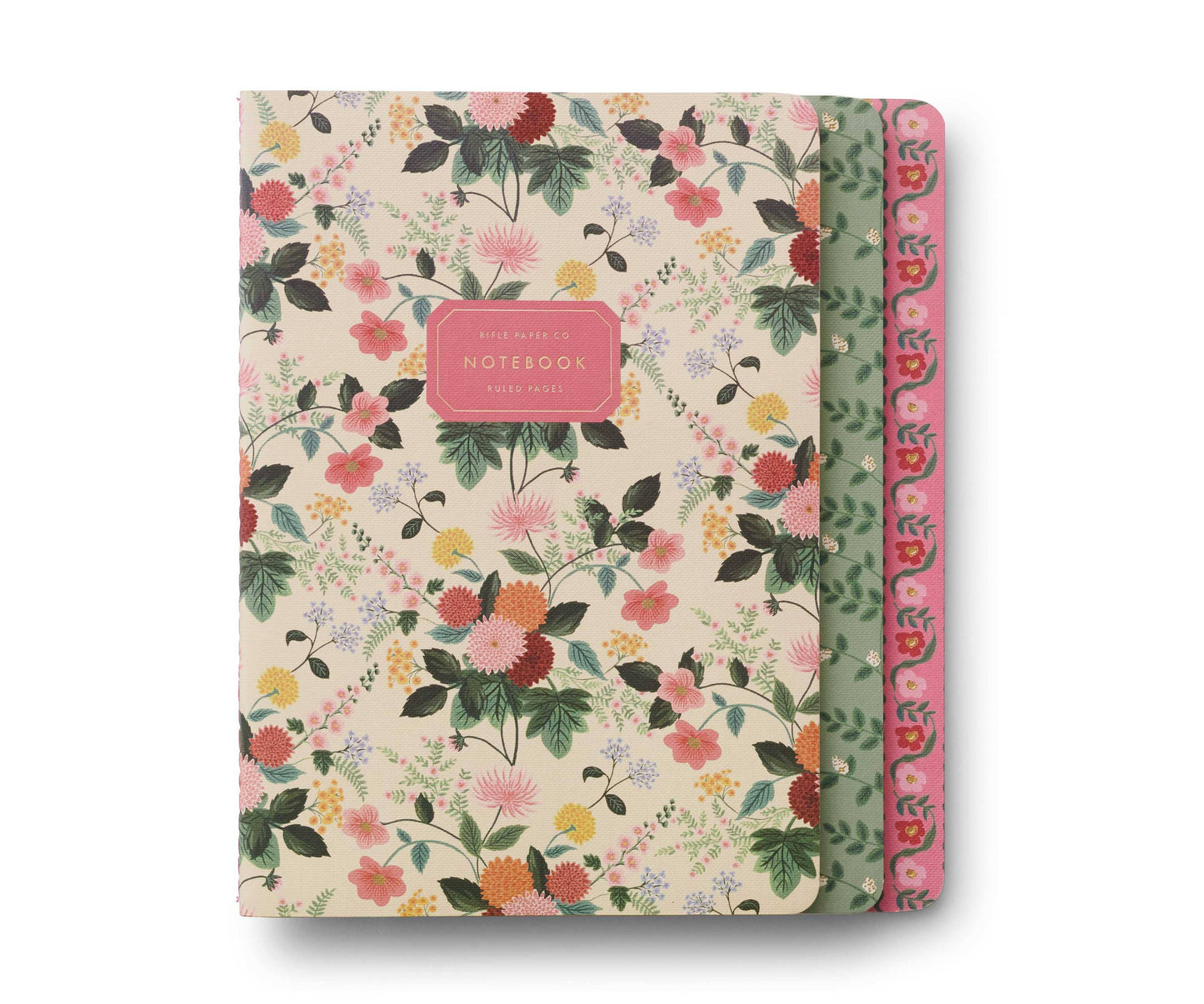 GB Assorted Set of 3 Dahlia Notebooks