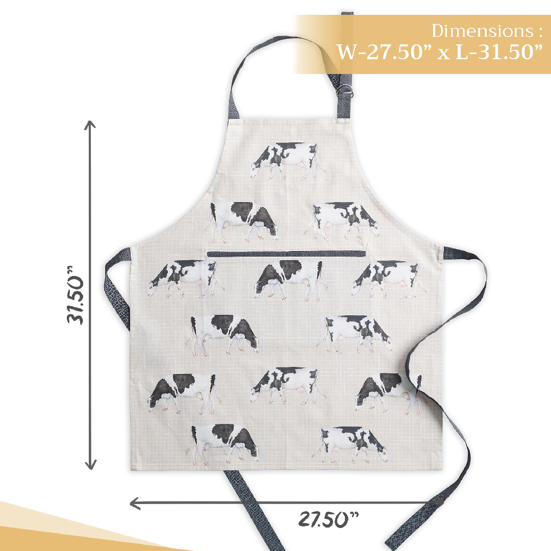 Apron 100% Cotton - We Love Cows