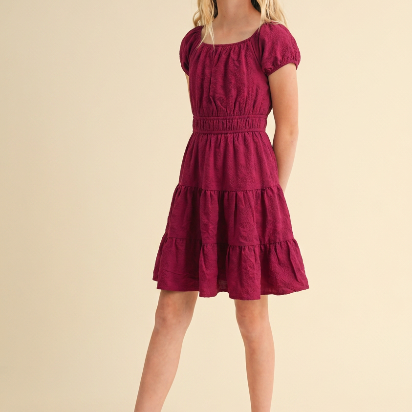 Girls Holiday Tiered Dress 7-12 443