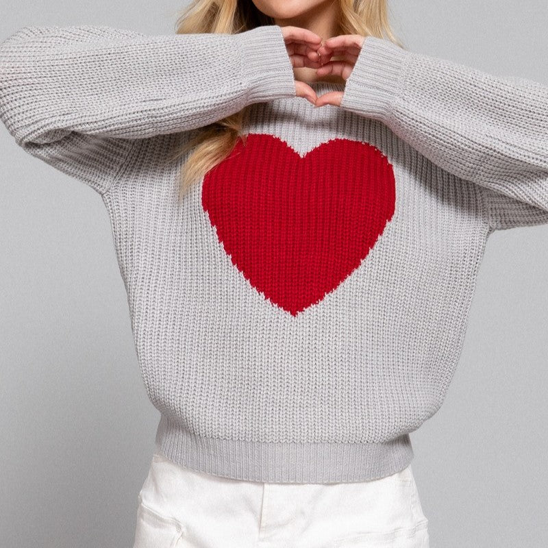 PS, I Love You Sweater Red Heart