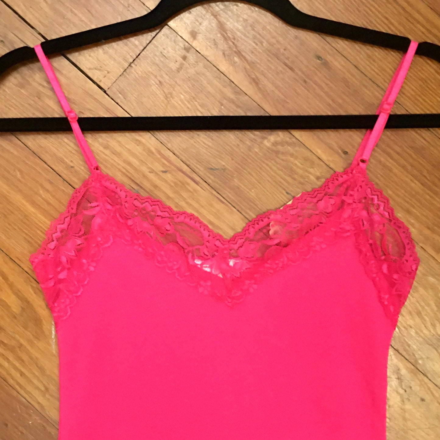 It Had to be You Lace Camisole in Bright Pink 2406